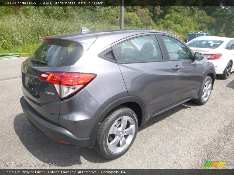 Modern Steel Metallic / Black 2019 Honda HR-V LX AWD