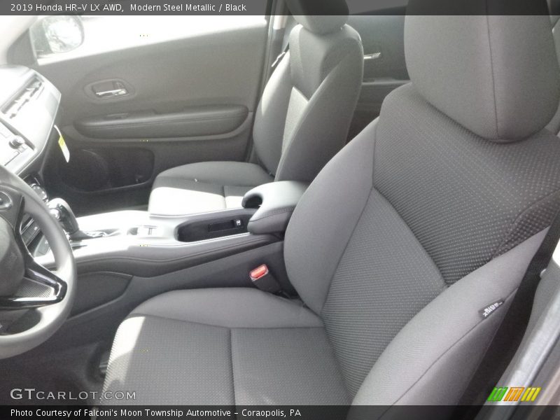 Modern Steel Metallic / Black 2019 Honda HR-V LX AWD