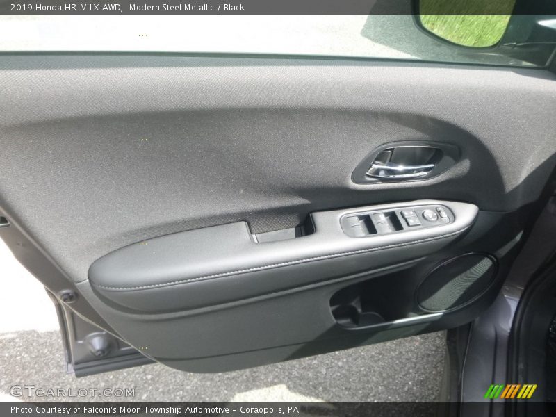 Modern Steel Metallic / Black 2019 Honda HR-V LX AWD