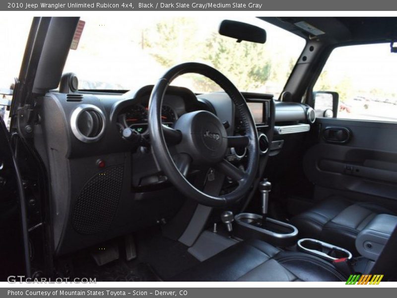 Black / Dark Slate Gray/Medium Slate Gray 2010 Jeep Wrangler Unlimited Rubicon 4x4