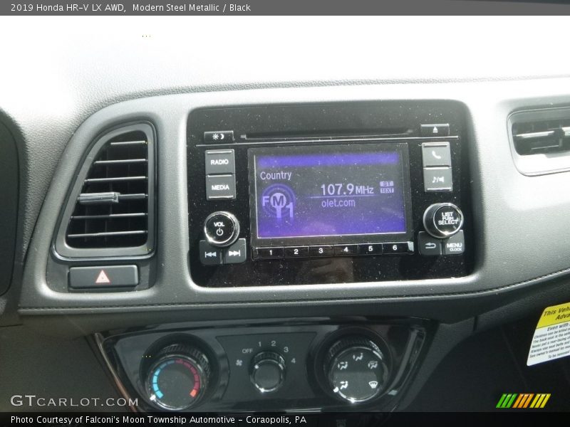 Modern Steel Metallic / Black 2019 Honda HR-V LX AWD