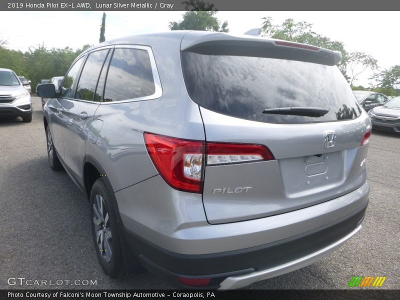 Lunar Silver Metallic / Gray 2019 Honda Pilot EX-L AWD