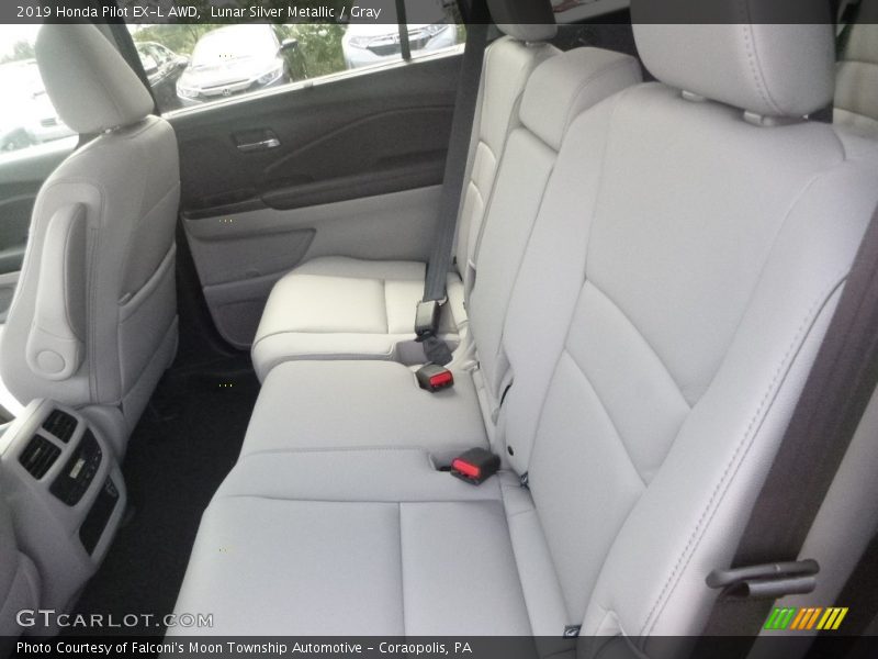 Lunar Silver Metallic / Gray 2019 Honda Pilot EX-L AWD