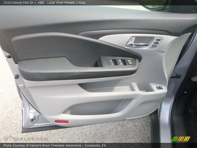 Lunar Silver Metallic / Gray 2019 Honda Pilot EX-L AWD