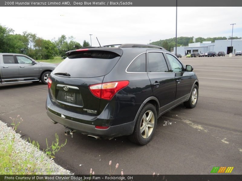 Deep Blue Metallic / Black/Saddle 2008 Hyundai Veracruz Limited AWD