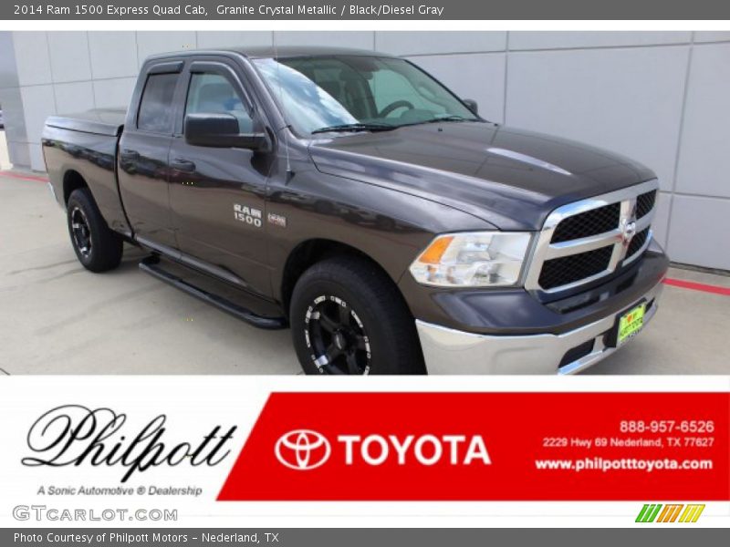 Granite Crystal Metallic / Black/Diesel Gray 2014 Ram 1500 Express Quad Cab