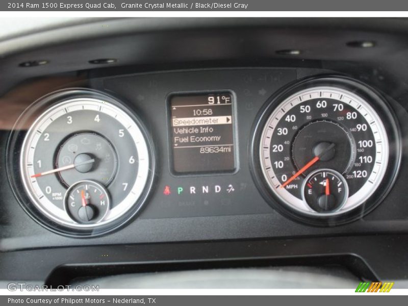 Granite Crystal Metallic / Black/Diesel Gray 2014 Ram 1500 Express Quad Cab