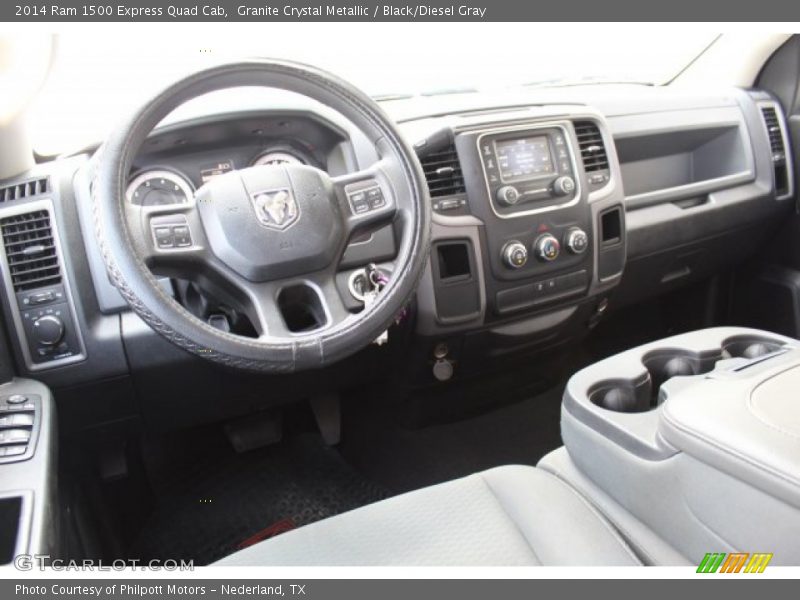 Granite Crystal Metallic / Black/Diesel Gray 2014 Ram 1500 Express Quad Cab