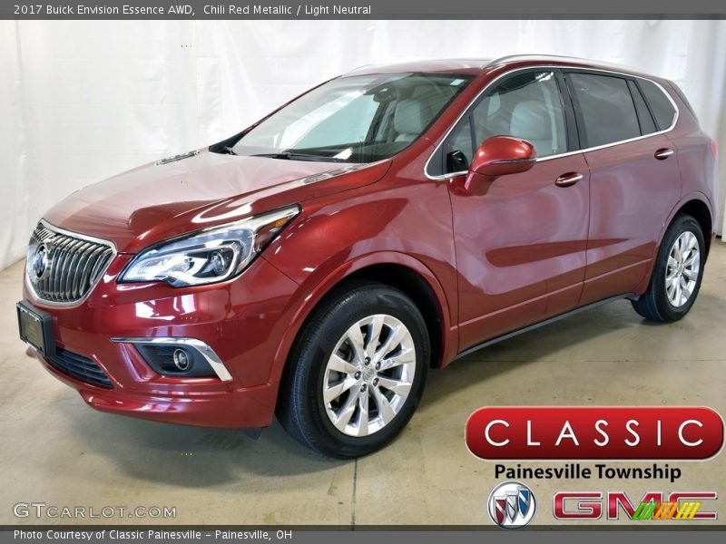 Chili Red Metallic / Light Neutral 2017 Buick Envision Essence AWD