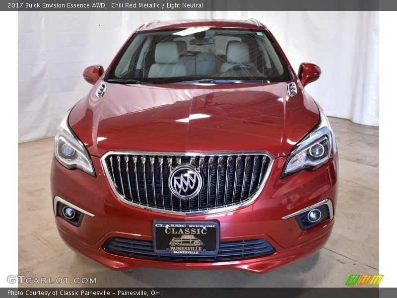 Chili Red Metallic / Light Neutral 2017 Buick Envision Essence AWD