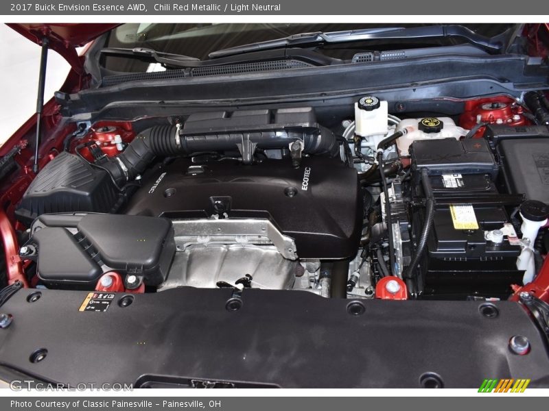 Chili Red Metallic / Light Neutral 2017 Buick Envision Essence AWD