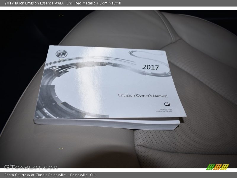 Chili Red Metallic / Light Neutral 2017 Buick Envision Essence AWD