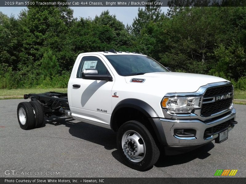 Bright White / Black/Diesel Gray 2019 Ram 5500 Tradesman Regular Cab 4x4 Chassis