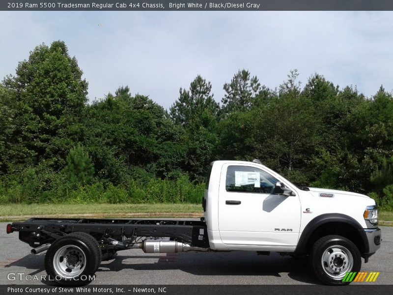 Bright White / Black/Diesel Gray 2019 Ram 5500 Tradesman Regular Cab 4x4 Chassis