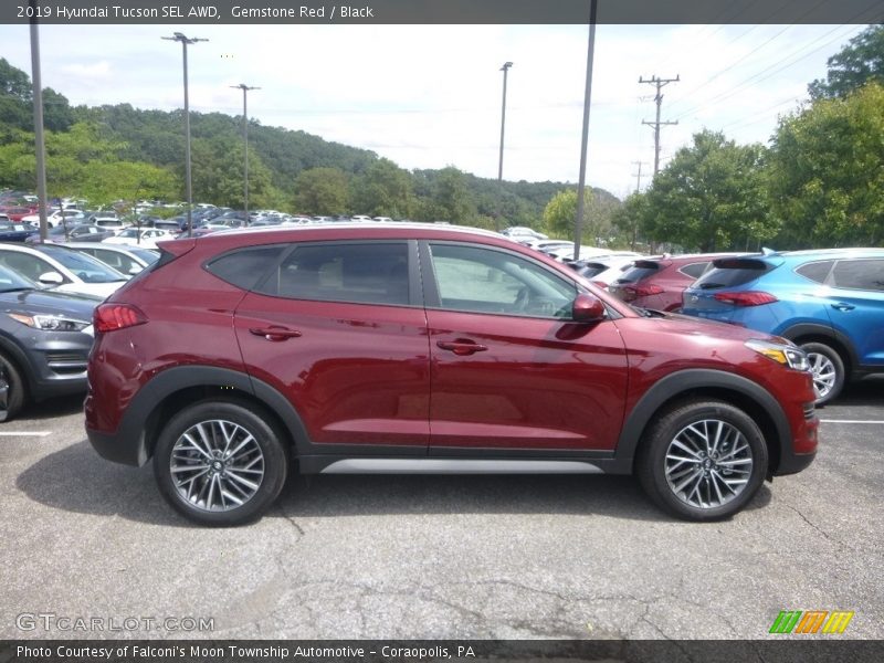 Gemstone Red / Black 2019 Hyundai Tucson SEL AWD