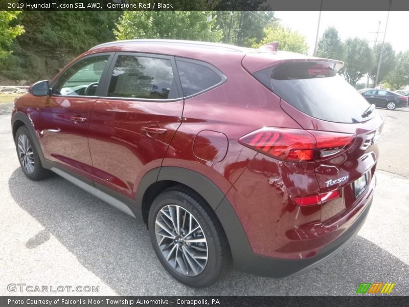 Gemstone Red / Black 2019 Hyundai Tucson SEL AWD