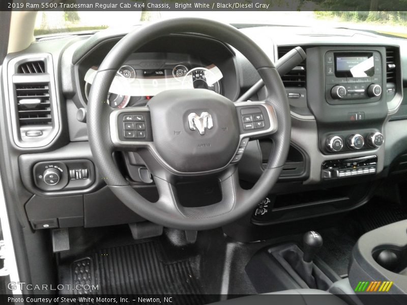 Bright White / Black/Diesel Gray 2019 Ram 5500 Tradesman Regular Cab 4x4 Chassis