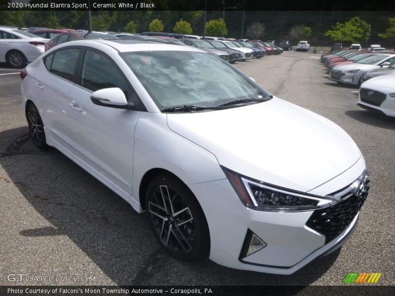 Front 3/4 View of 2020 Elantra Sport