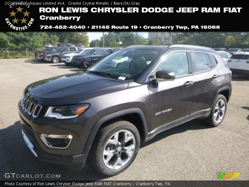 Granite Crystal Metallic / Black/Ski Gray 2019 Jeep Compass Limited 4x4