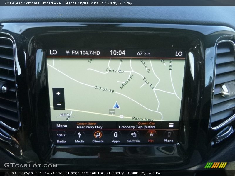 Granite Crystal Metallic / Black/Ski Gray 2019 Jeep Compass Limited 4x4