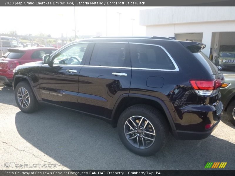 Sangria Metallic / Light Frost Beige/Black 2020 Jeep Grand Cherokee Limited 4x4