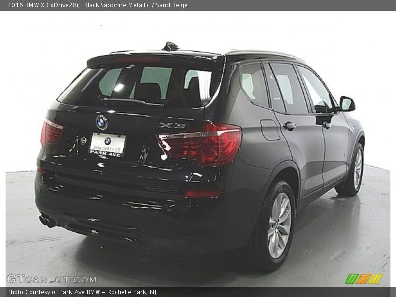 Black Sapphire Metallic / Sand Beige 2016 BMW X3 xDrive28i