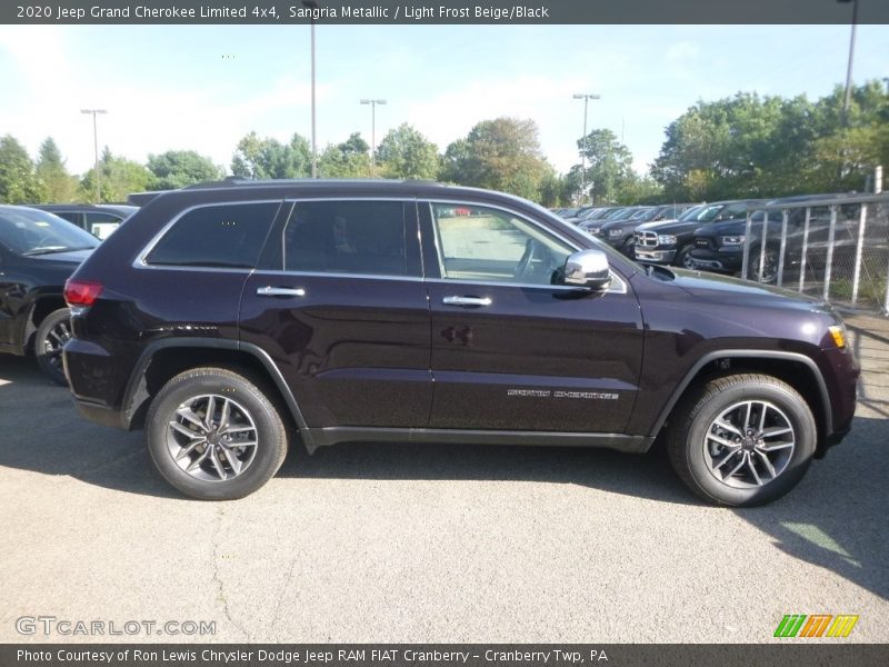 Sangria Metallic / Light Frost Beige/Black 2020 Jeep Grand Cherokee Limited 4x4