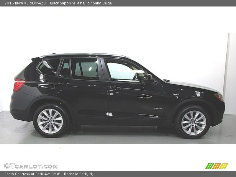 Black Sapphire Metallic / Sand Beige 2016 BMW X3 xDrive28i