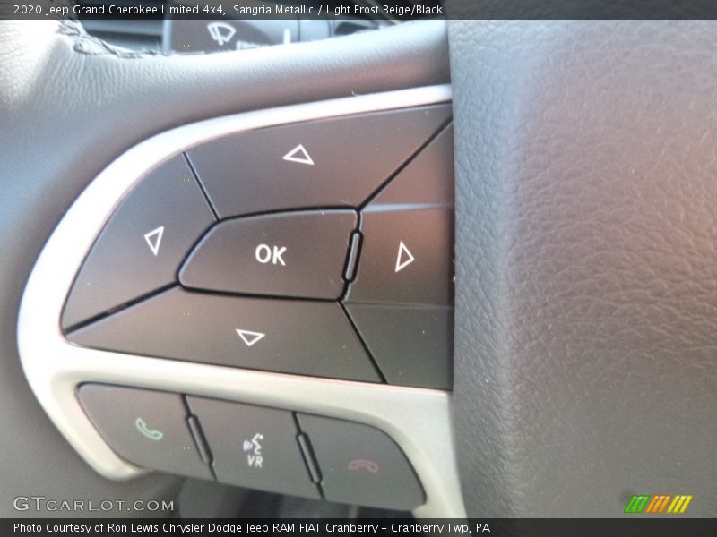 Sangria Metallic / Light Frost Beige/Black 2020 Jeep Grand Cherokee Limited 4x4