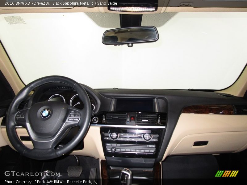 Black Sapphire Metallic / Sand Beige 2016 BMW X3 xDrive28i