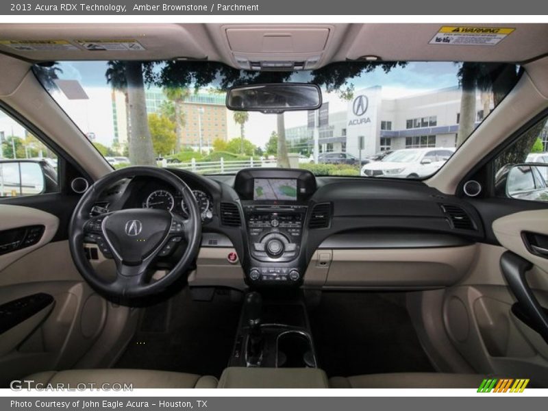 Amber Brownstone / Parchment 2013 Acura RDX Technology