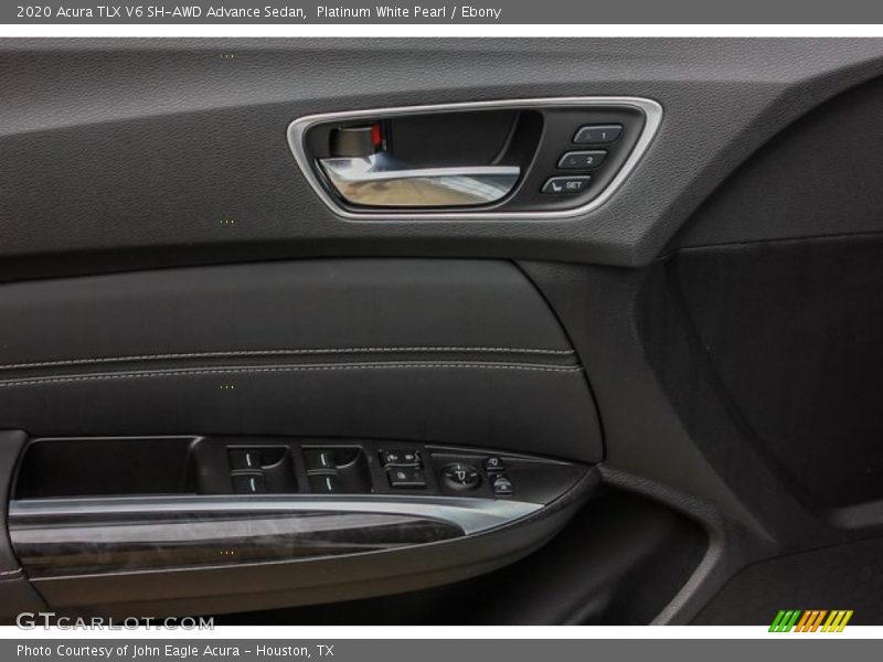 Platinum White Pearl / Ebony 2020 Acura TLX V6 SH-AWD Advance Sedan