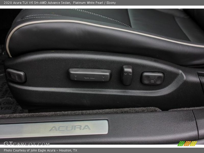 Platinum White Pearl / Ebony 2020 Acura TLX V6 SH-AWD Advance Sedan