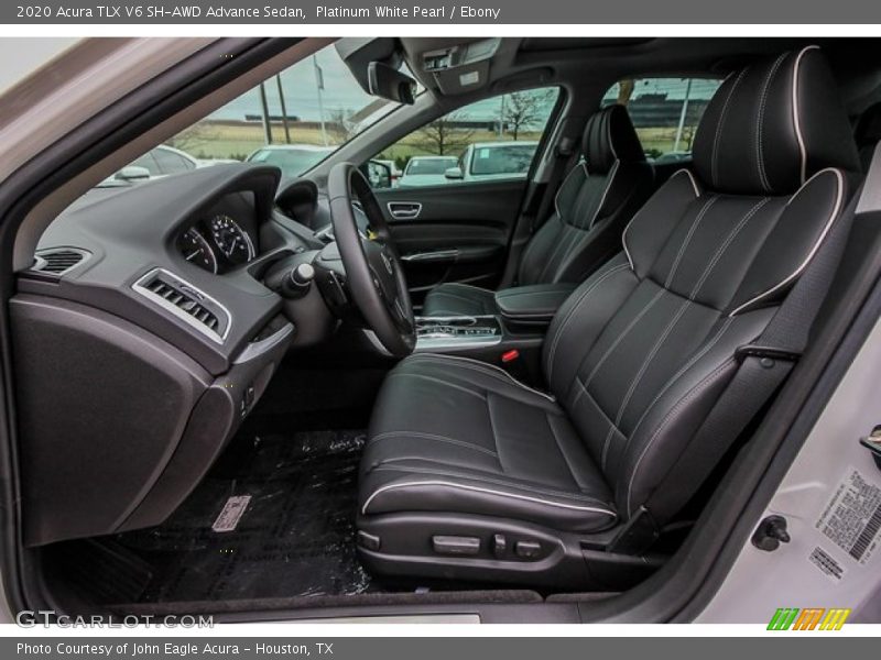 Platinum White Pearl / Ebony 2020 Acura TLX V6 SH-AWD Advance Sedan