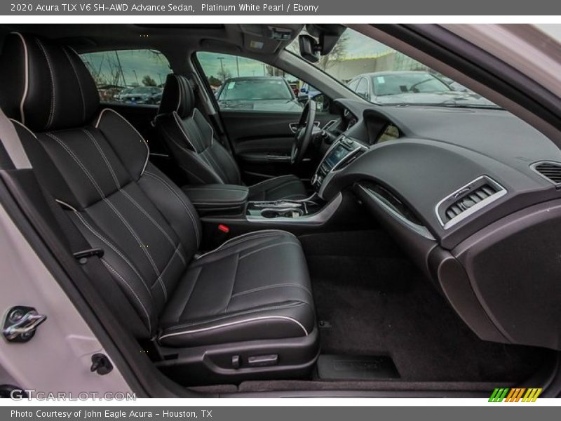 Platinum White Pearl / Ebony 2020 Acura TLX V6 SH-AWD Advance Sedan