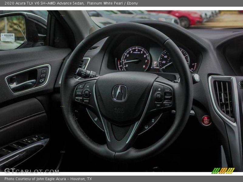 Platinum White Pearl / Ebony 2020 Acura TLX V6 SH-AWD Advance Sedan