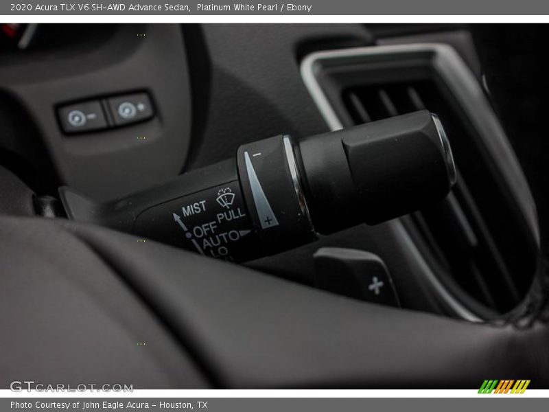 Platinum White Pearl / Ebony 2020 Acura TLX V6 SH-AWD Advance Sedan