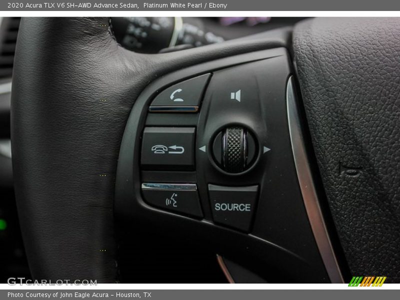 Platinum White Pearl / Ebony 2020 Acura TLX V6 SH-AWD Advance Sedan