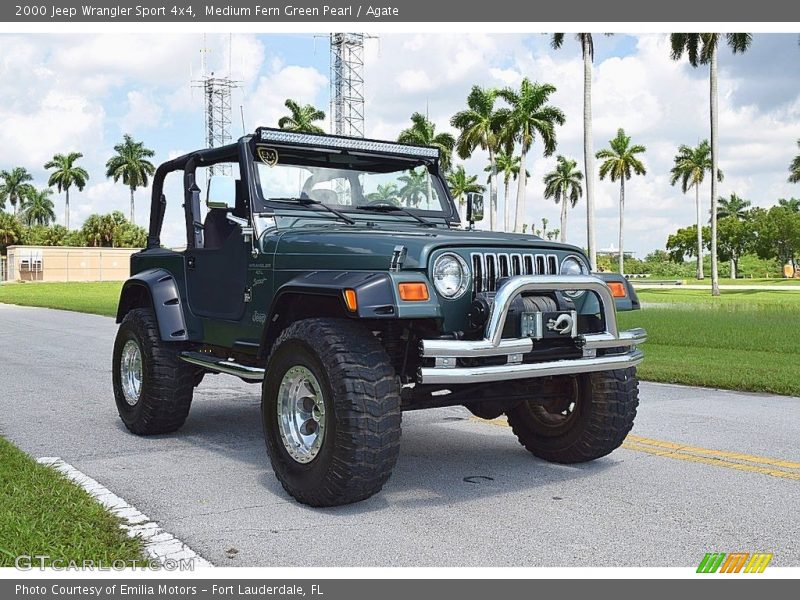 Medium Fern Green Pearl / Agate 2000 Jeep Wrangler Sport 4x4