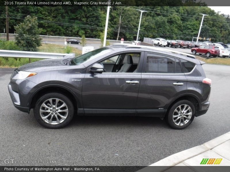 Magnetic Gray Metallic / Ash 2016 Toyota RAV4 Limited Hybrid AWD