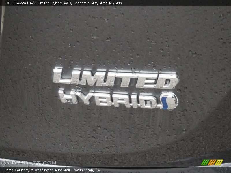 Magnetic Gray Metallic / Ash 2016 Toyota RAV4 Limited Hybrid AWD