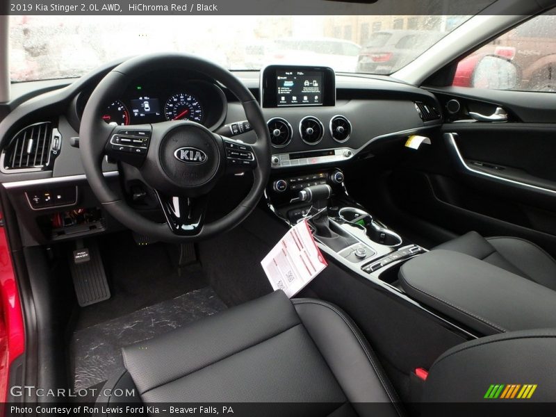  2019 Stinger 2.0L AWD Black Interior