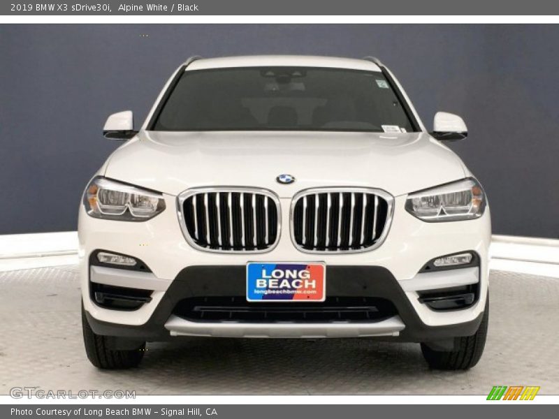 Alpine White / Black 2019 BMW X3 sDrive30i