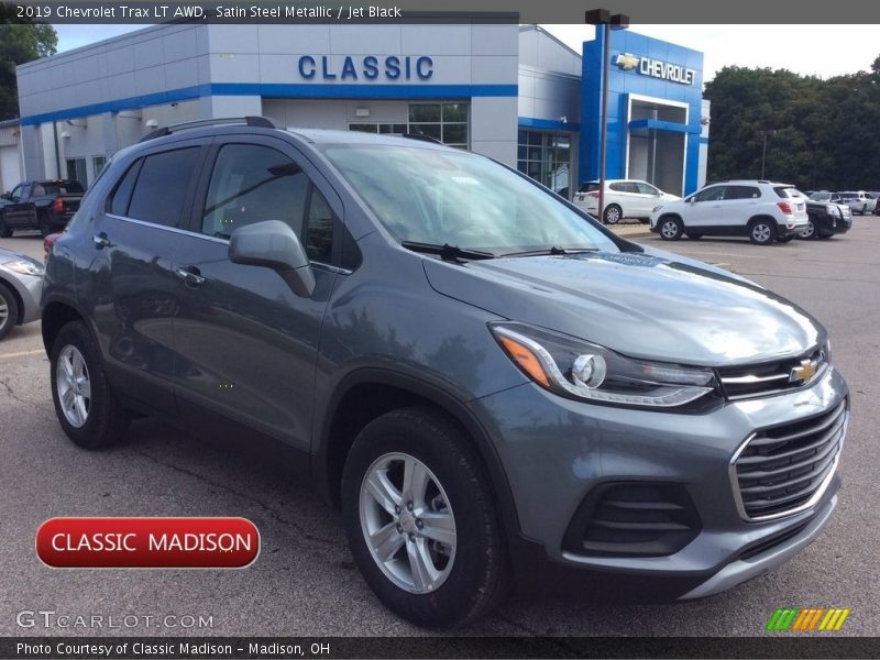 Satin Steel Metallic / Jet Black 2019 Chevrolet Trax LT AWD