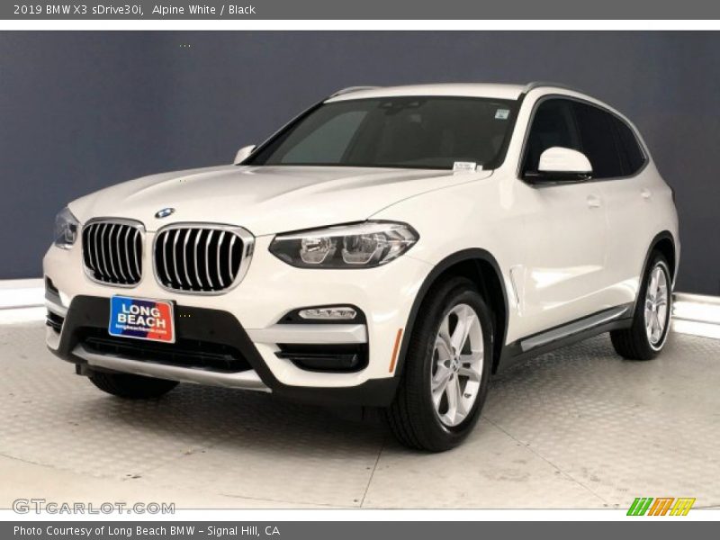Alpine White / Black 2019 BMW X3 sDrive30i
