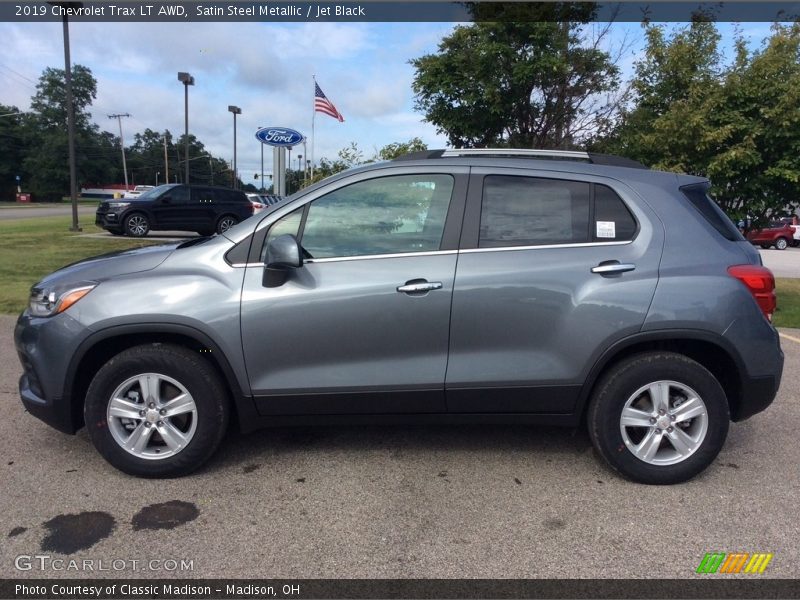 Satin Steel Metallic / Jet Black 2019 Chevrolet Trax LT AWD