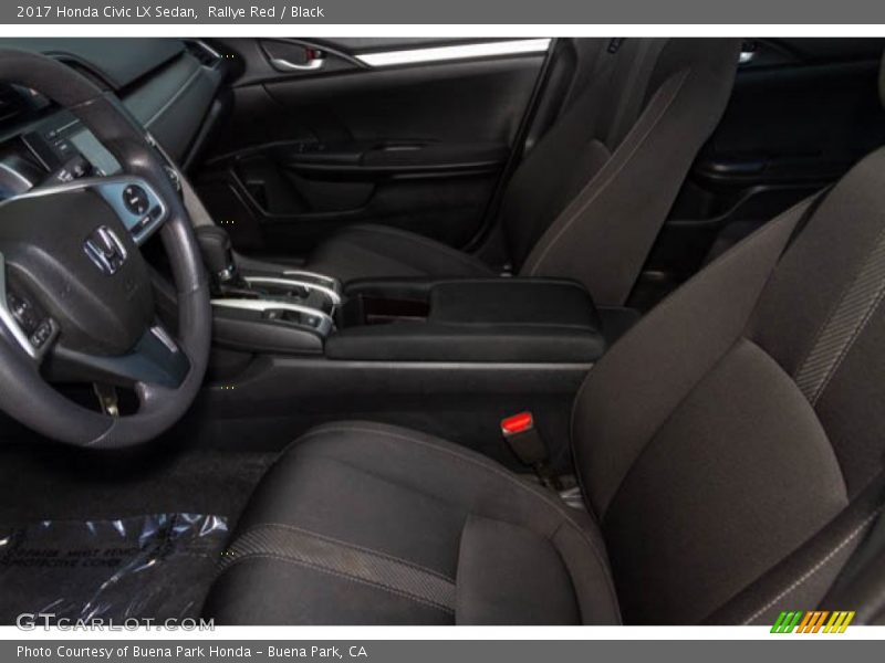 Rallye Red / Black 2017 Honda Civic LX Sedan