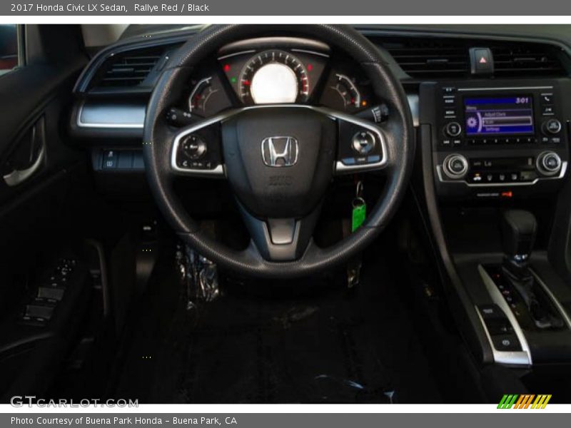 Rallye Red / Black 2017 Honda Civic LX Sedan