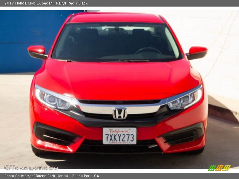 Rallye Red / Black 2017 Honda Civic LX Sedan