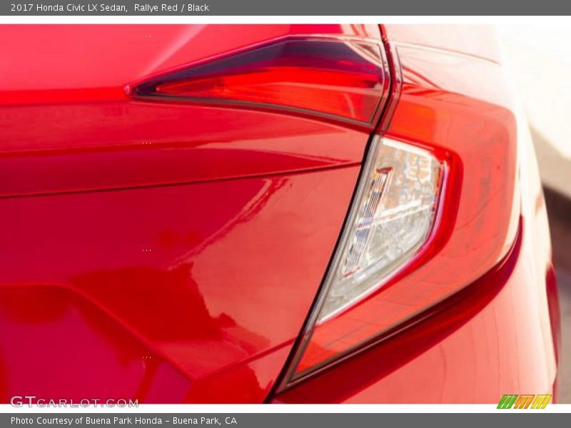 Rallye Red / Black 2017 Honda Civic LX Sedan